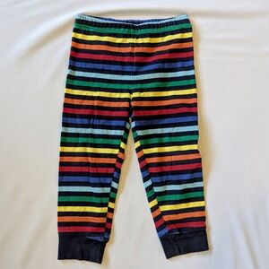 Primary Multicolor Striped Cotton Leggings